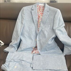 Tallia Light Blue Boys Suit Blazer Pant Shirt and Tie